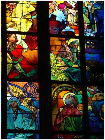 Mucha Window at St. Vitus