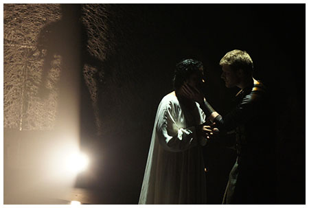 Macbeth comforts the Ghost of Lady M