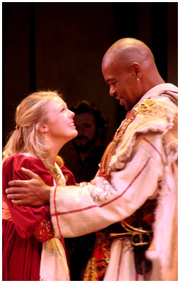 Desdemona & Othello, Roderigo behind
